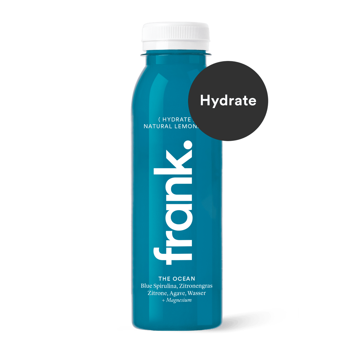 Darstellung des Saft The Ocean mit blue Spirulina, Zitronengras, Zitrone und Agave von frank