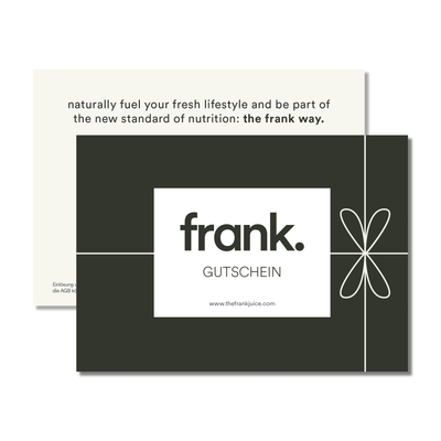 Darstellung des Geschenkgutscheins von frank