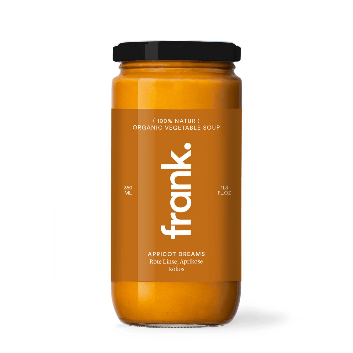 Darstellung der bio Suppe Apricot Dreams mit roten Linsen, Aprikose und Kokos von frank