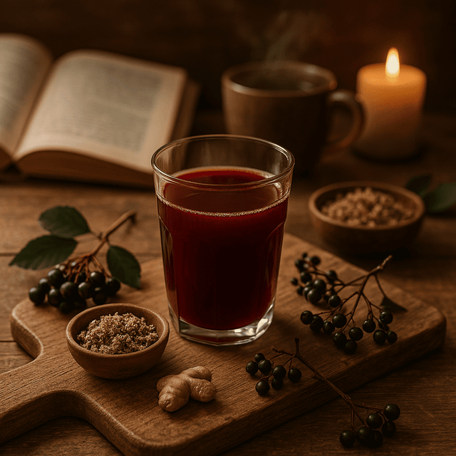 Holundersaft und seine Eigenschaften auf die Gesundheit