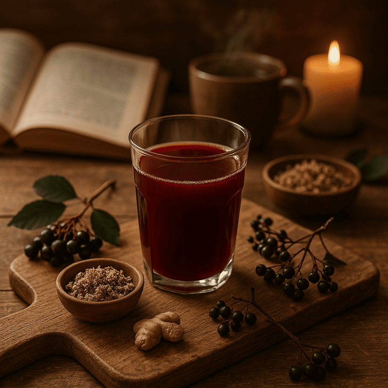 Holundersaft und seine Eigenschaften auf die Gesundheit