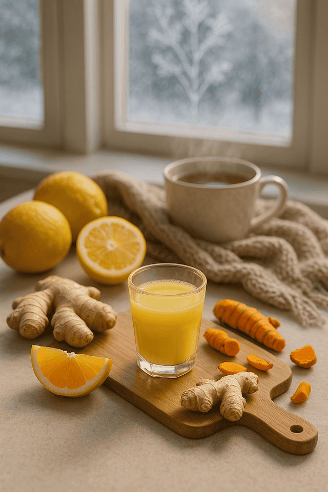 Ingwer Shots für den Winter