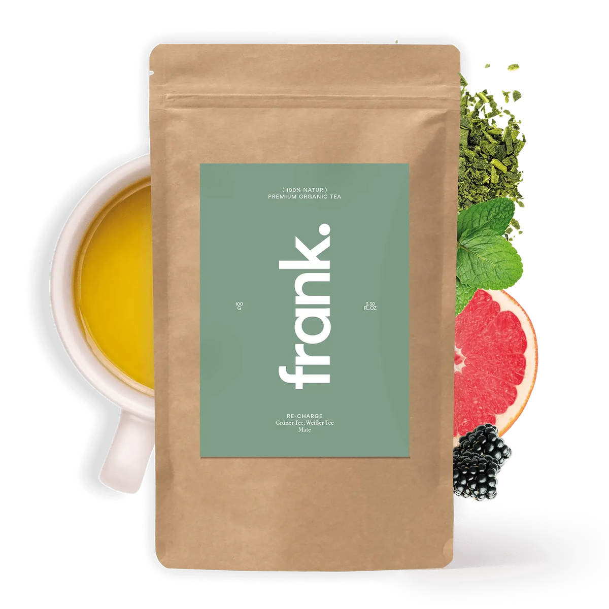 Organic green tea with guarana | frank juice