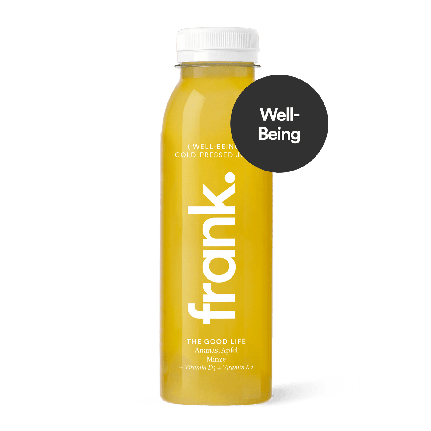 Darstellung des Saft The Good Life mit Ananas, Apfel und Minze von frank