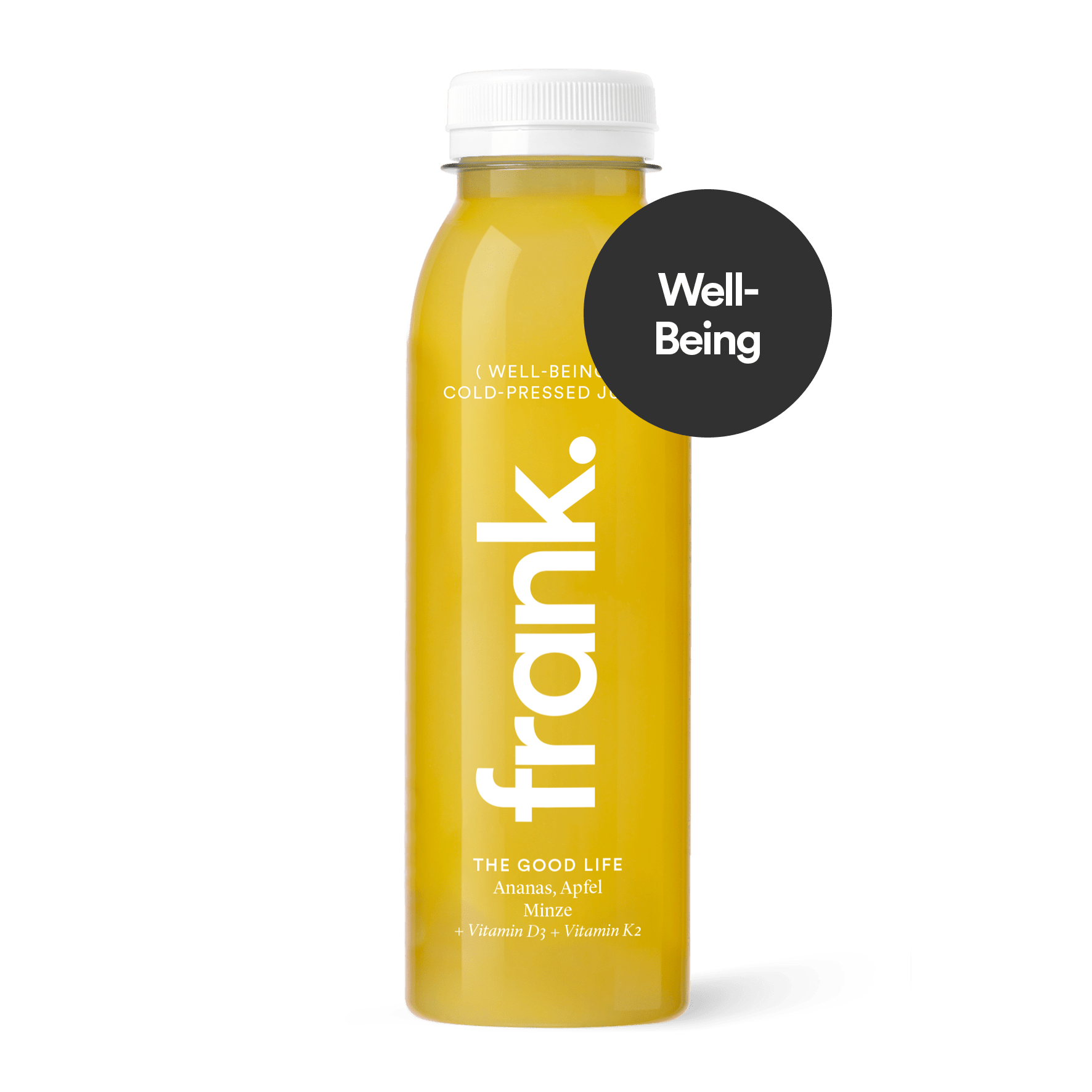 Darstellung des Saft The Good Life mit Ananas, Apfel und Minze von frank