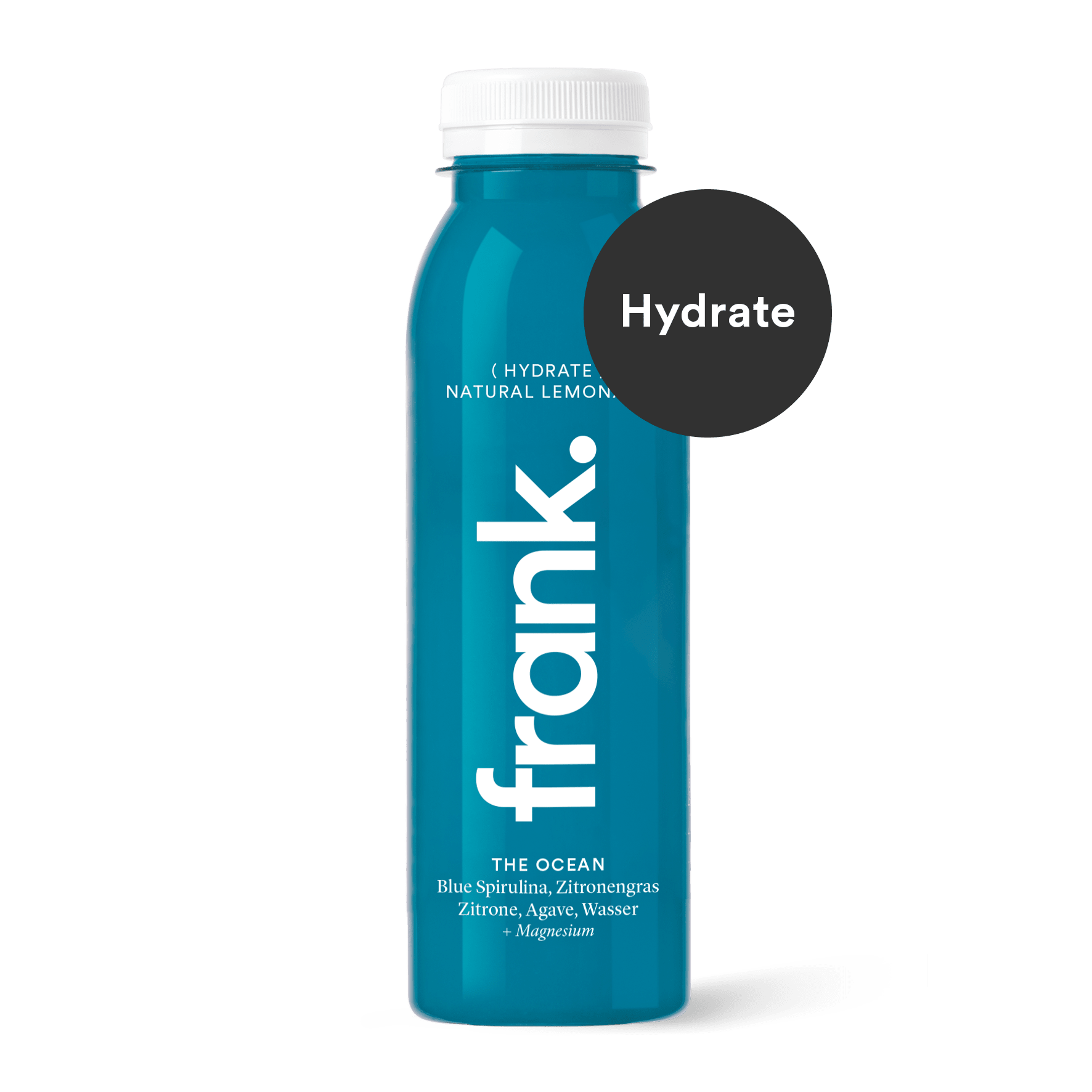 Darstellung des Saft The Ocean mit blue Spirulina, Zitronengras, Zitrone und Agave von frank