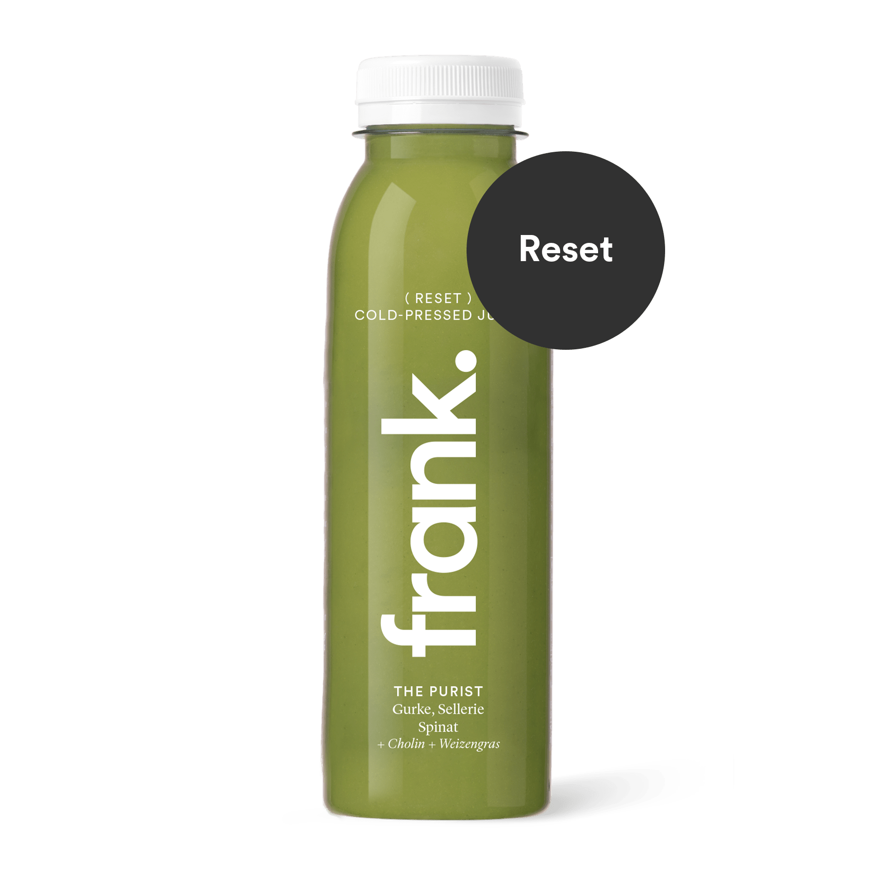 Darstellung des Saft The Purist mit Gurke, Sellerie und Spinat von frank