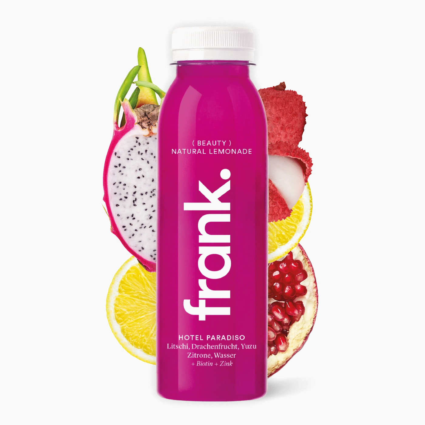 Lychee juice with dragon fruit & yuzu | frank juice
