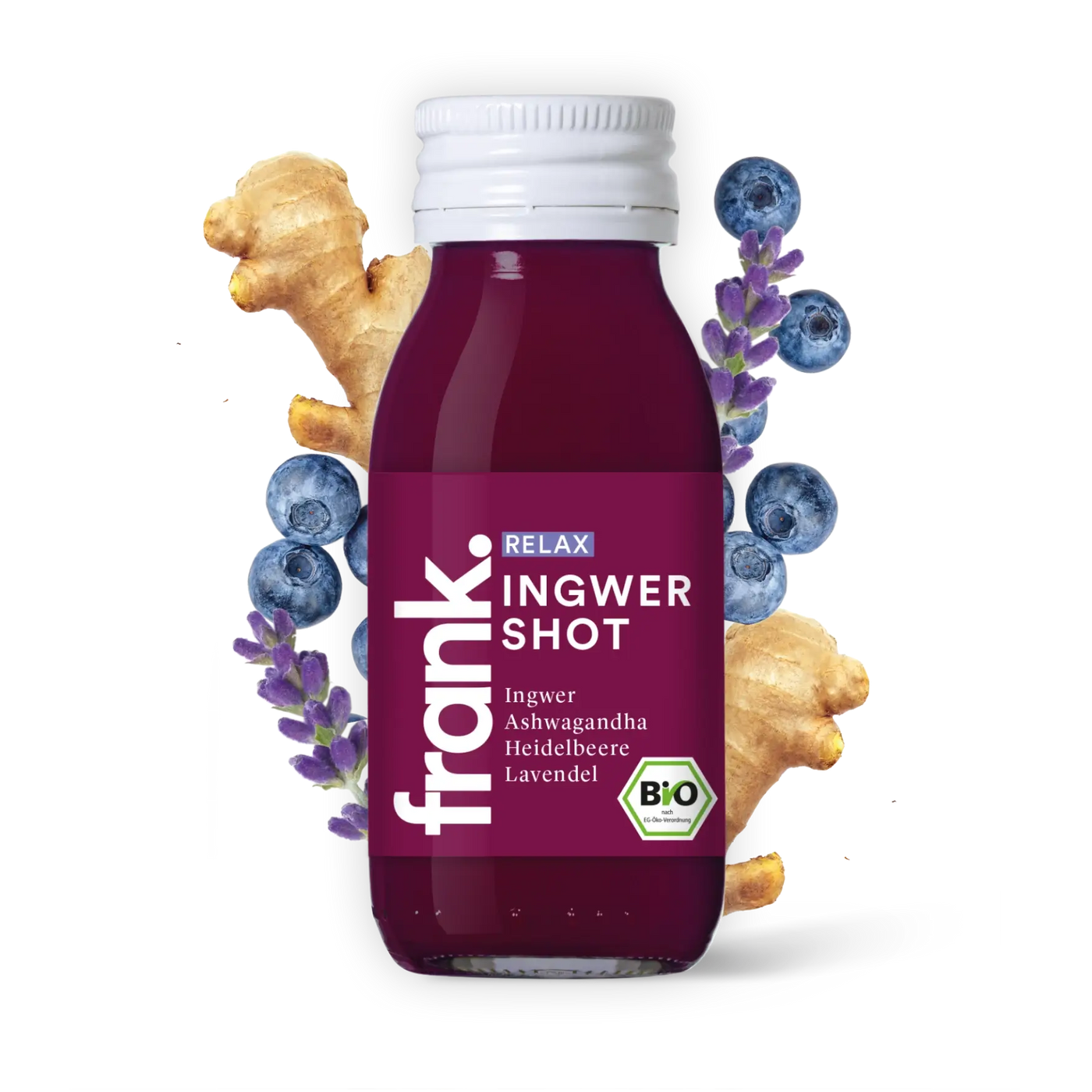 Ingwer-Shot mit Lavendel & Ashwagandha