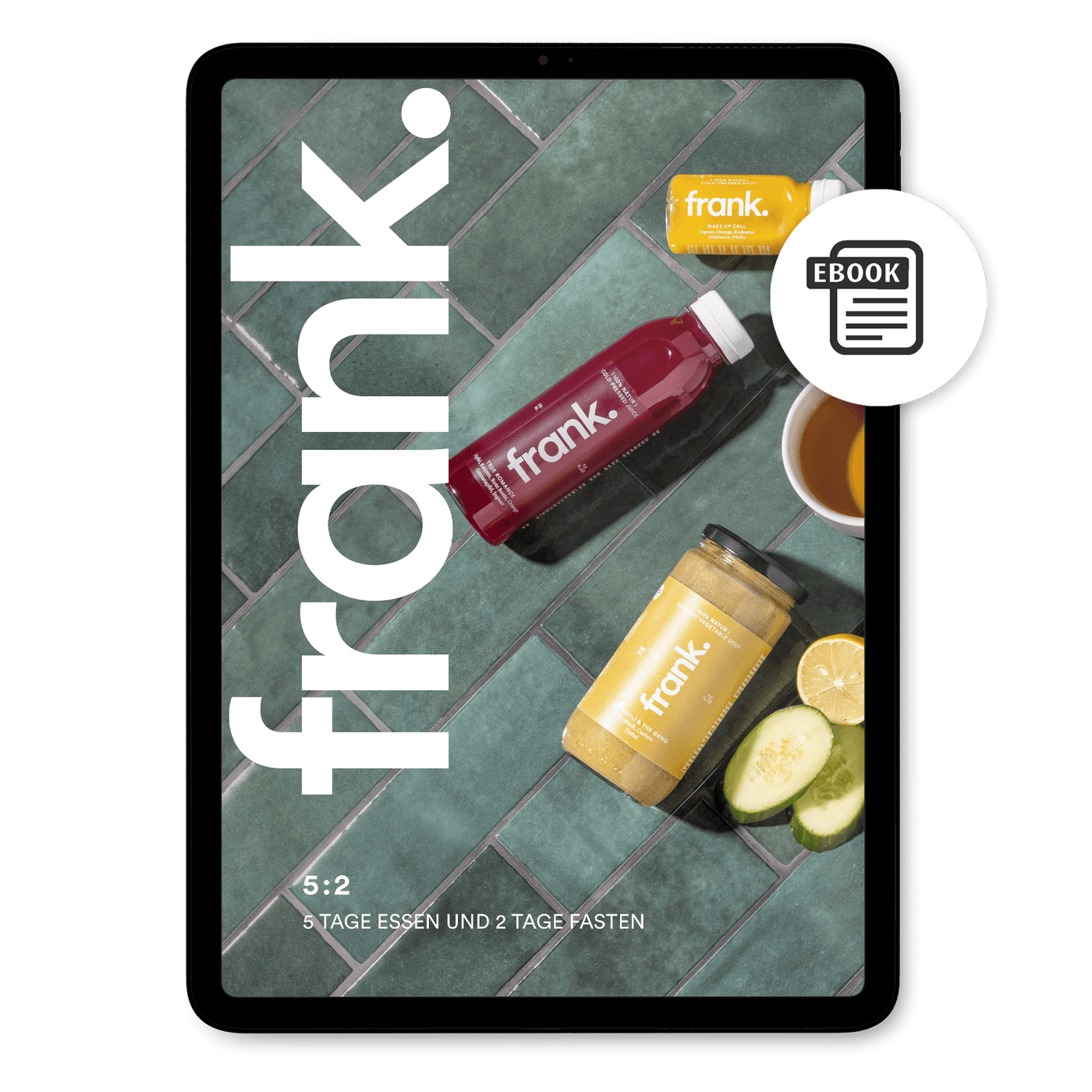 Cover Darstellung des Kur guide für die 5:2 Intervallfasten Kur von frank