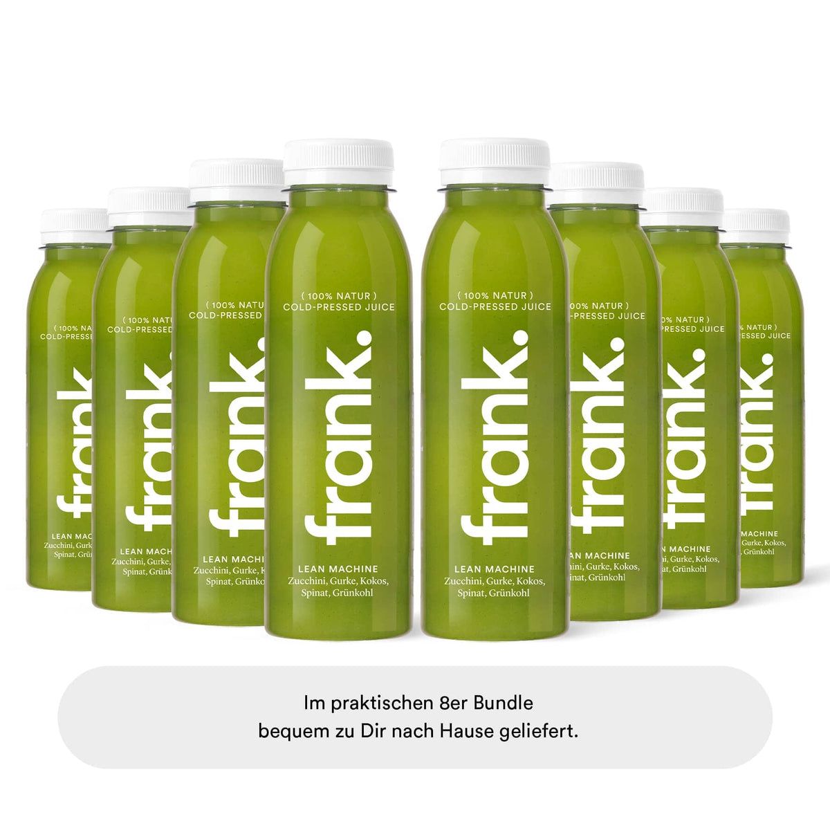 Darstellung des Saft Lean Machine mit Kokoswasser, Zucchini, Spinat, Grünkohl und Zitrone von frank