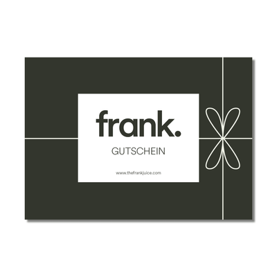 Darstellung der Vorderseite des Geschenkgutscheins von frank