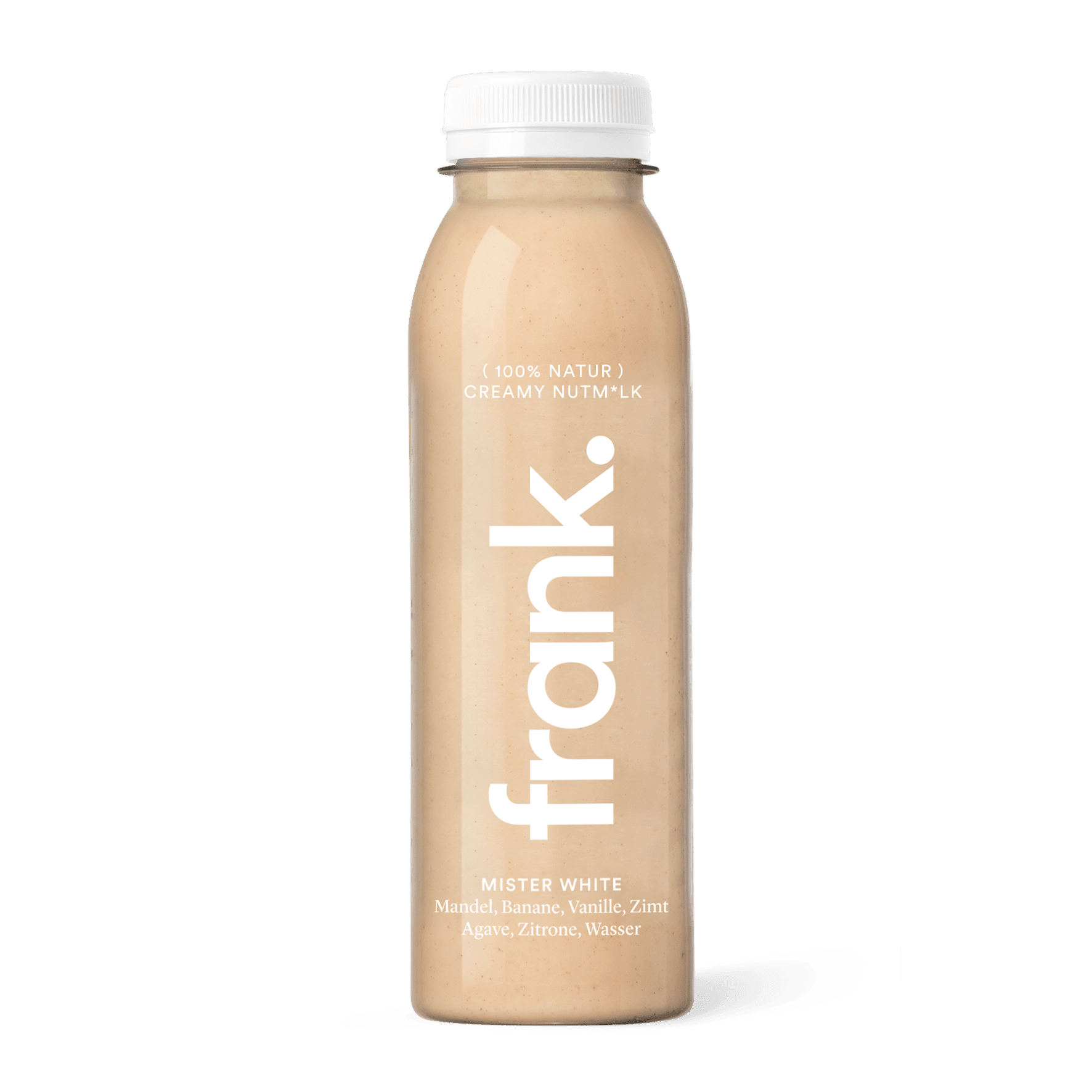 Darstellung des Saft Mister White mit Mandel, Banane, Vanille, Zimt, Agave und Zitrone von frank