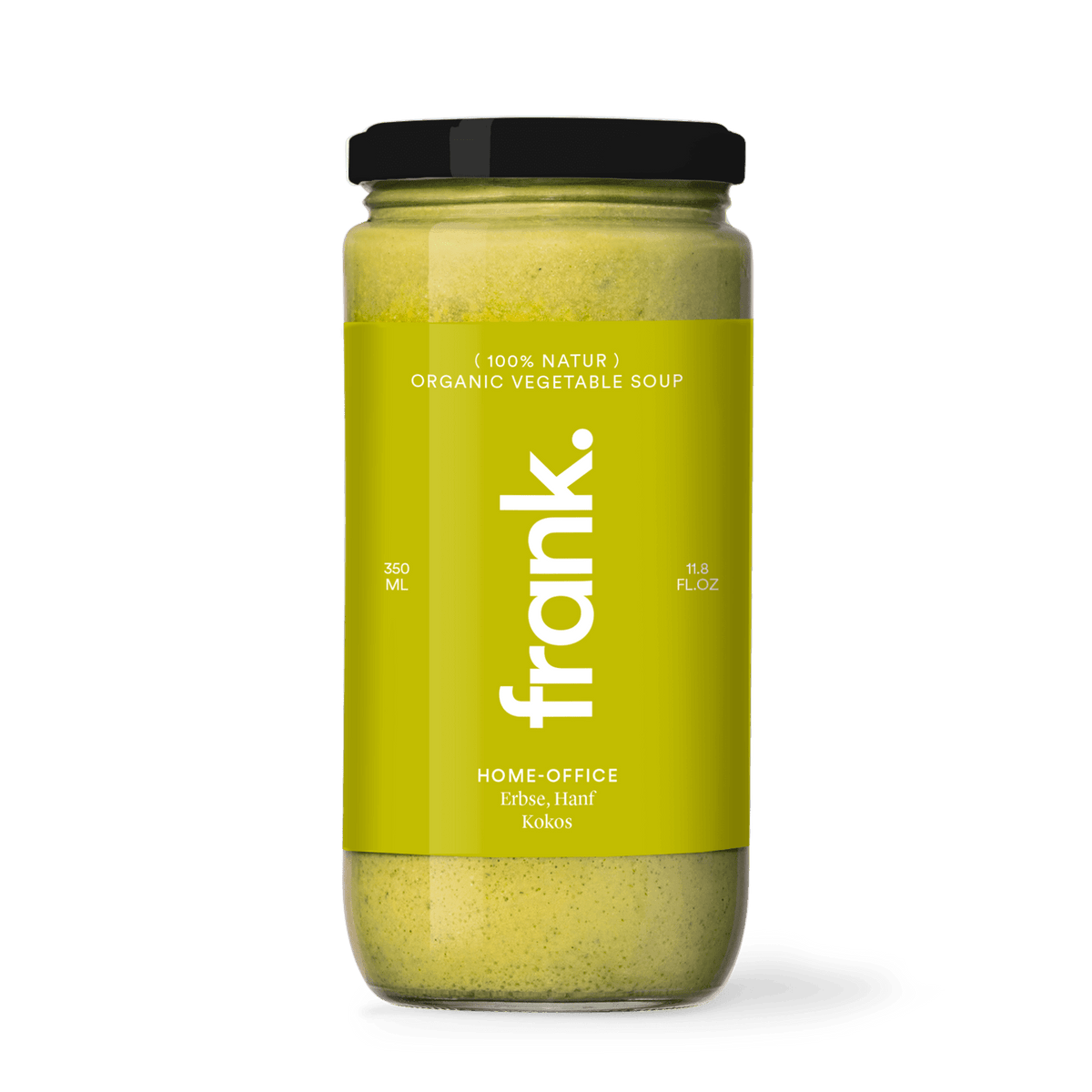 Darstellung der bio Suppe Home Office mit Erbse, Hanf und Kokos von frank